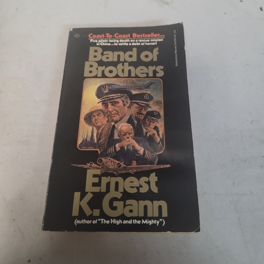 Band of Brothers Ernest K Gann 1st Printing Mass Market Paperback 1974